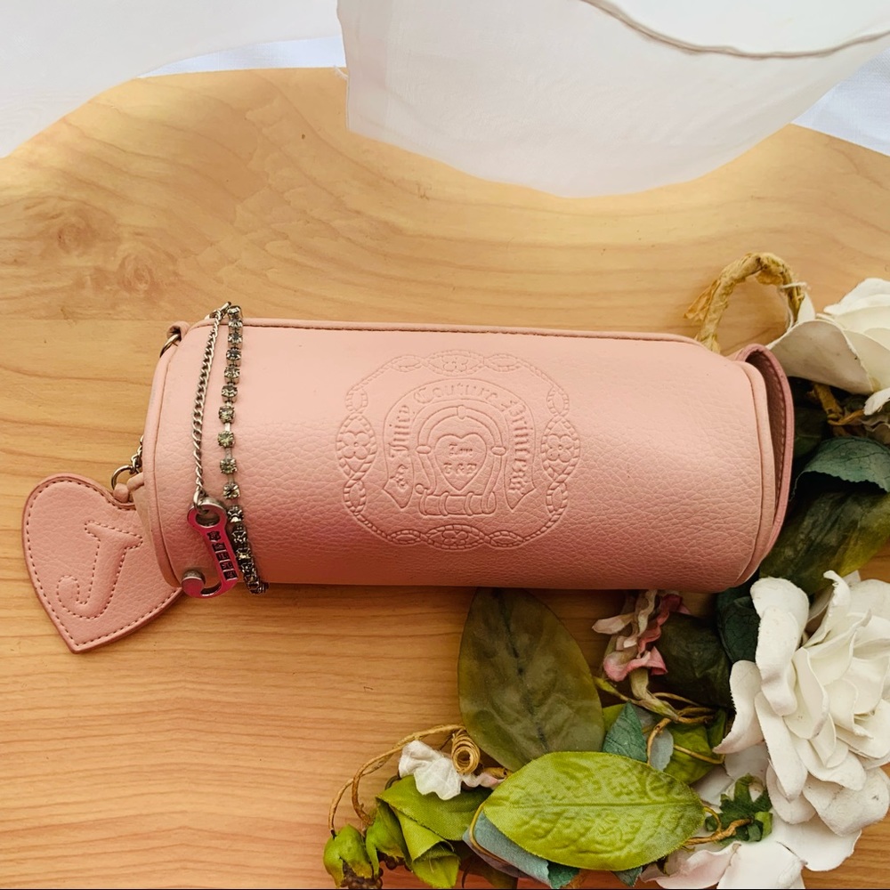 Juicy Couture✨Blush Pink Jewel Zip Up Pouch